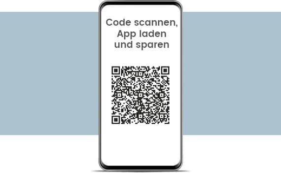 Code scannen, App laden & sparen