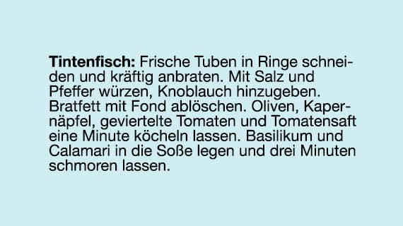 Tintenfisch Rezept