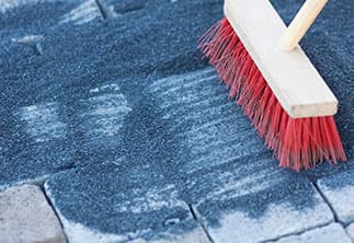 Pflaster fugen rund ums Gartenhaus