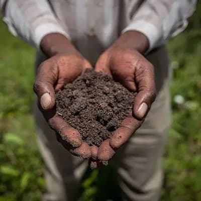 Erhalt der Bodenfruchtbarkeit durch Anbau verschiedener Früchte.
