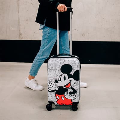 Koffer mit Mickey Mouse