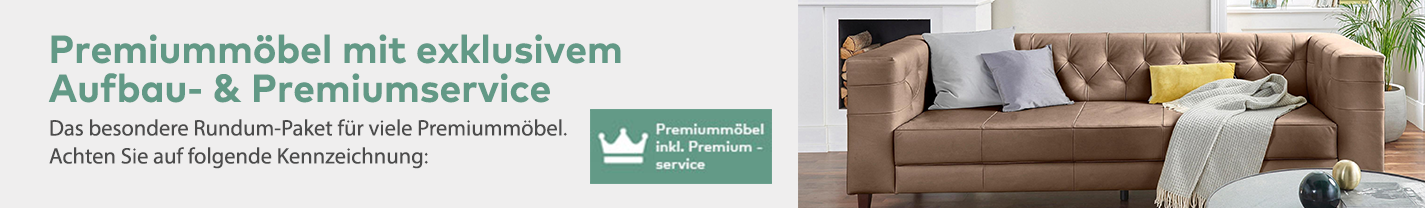 Kostenloser Aufbau- & Premiumservice für Premiummöbel im Quelle Online Shop