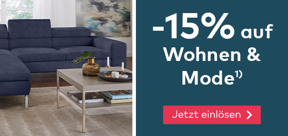 -15% auf Wohnen & Mode im Quelle Online Shop