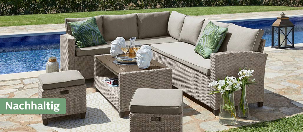 Nachhaltige Gartenmöbel im Quelle Online Shop