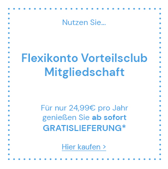 Flexikonto Vorteilsclub-Mitglied werden und ab sofort vom Gratisversand profitieren!