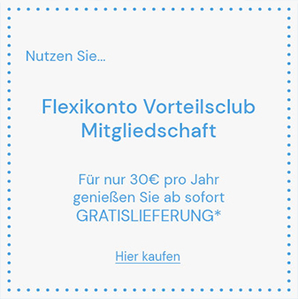 Flexikonto Vorteilsclub-Mitglied werden und ab sofort vom Gratisversand profitieren!