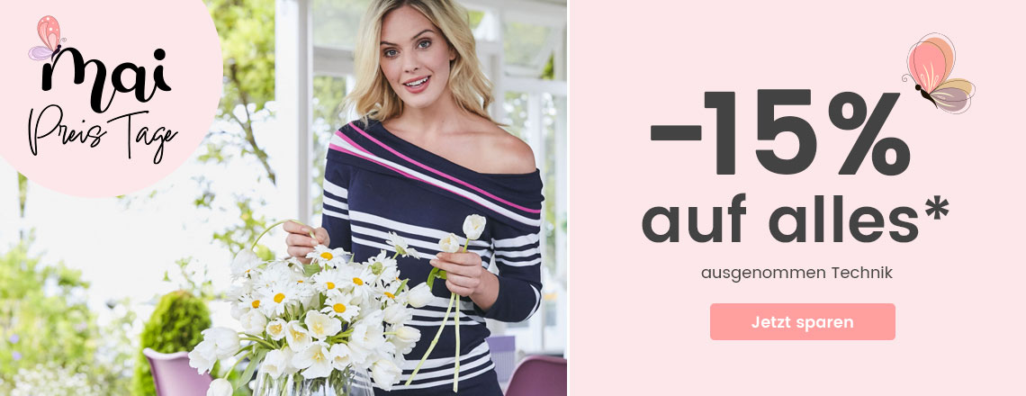 -15% auf alles ausgenommen Technik im Quelle Online Shop